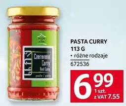 Selgros Pasta Curry 113 g różne rodzaje Selgros oferta