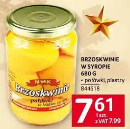 Selgros Brzoskwinie w syropie M&K 680 g połówki, plastry oferta