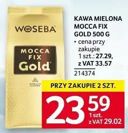 Selgros Kawa mielona Woseba Mocca Fix Gold 500 G oferta
