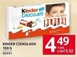 Selgros Czekolada Kinder Chocolate 100 G oferta