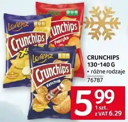 Selgros Chipsy Crunchips 130-140 G różne rodzaje oferta