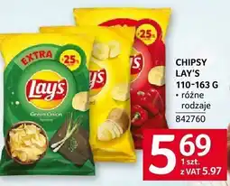 Selgros Chipsy Lay's 110-163 G różne rodzaje oferta