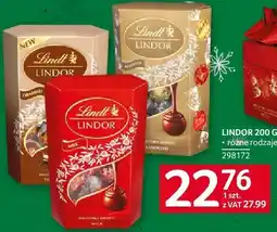 Selgros Praliny Lindor 200 g różne rodzaje Lindt oferta