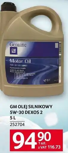 Selgros Olej silnikowy GM Dexos 2 5W-30 oferta