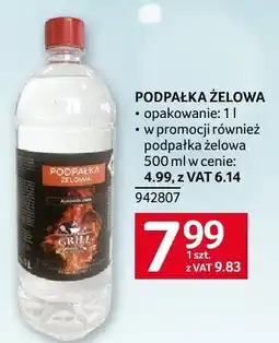 Selgros Podpałka żelowa opakowanie 1l w promocji różne gatunki 500ml w cenie 4,99 z VAT 6.14 Selgros oferta