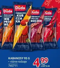 Selgros Kabanosy Duda 95 g różne rodzaje oferta