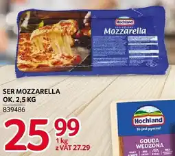 Selgros Ser Mozzarella Hochland ok. 2,5 kg oferta