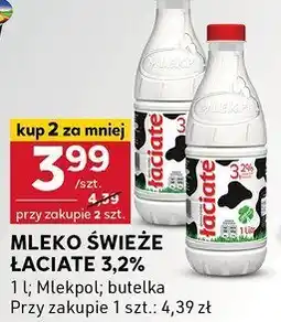 Stokrotka Mleko świeże Łaciate 3,2% Mlekpol oferta