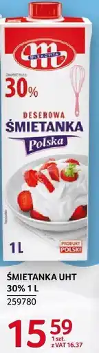 Selgros Śmietanka UHT 30% Mlekovita 1 l oferta