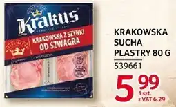 Selgros Krakowska sucha plastry Krakus 80g oferta