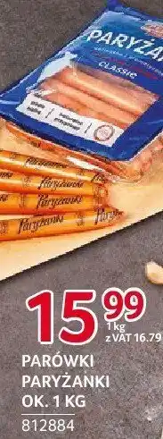 Selgros Parówki paryżanki dek. 1kg Pekpol Ostrołęka oferta