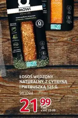 Selgros Łosoś wędzony naturalny, z cytryną i pietruszką MOWI 125g oferta