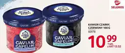 Selgros Kawior czarny, czerwony 100g Selgros oferta