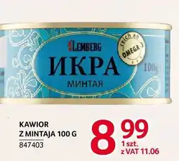 Selgros Kawior z mintaja Lemberg 100g oferta