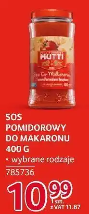 Selgros Sos pomidorowy Mutti do makaronu 400g oferta