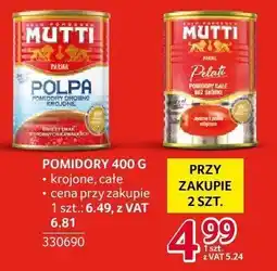 Selgros Pomidory Mutti przy zakupie 2 szt. 400g oferta