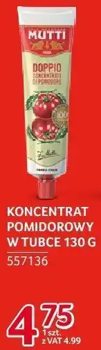 Selgros Koncentrat pomidorowy Mutti w tubce 130g oferta