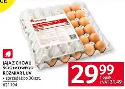 Selgros Jaja z chowu ściółkowego rozmiar L/UV sprzedaż po 30 szt. economy oferta