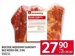 Selgros Boczek wędzony surowy bez kości ok. 2 kg economy oferta