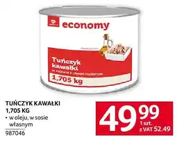 Selgros Tuńczyk kawałki 1,705 KG economy oferta