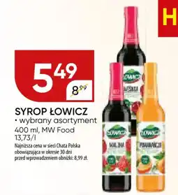 Chata Polska Syrop łowicz mw food oferta