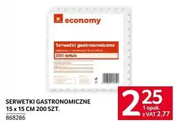 Selgros Serwetki gastronomiczne 15 x 15 CM 200 SZT. economy oferta