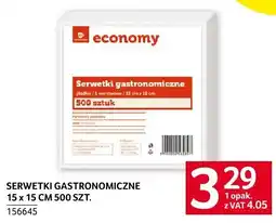 Selgros Serwetki gastronomiczne 15 x 15 CM 500 SZT. economy oferta