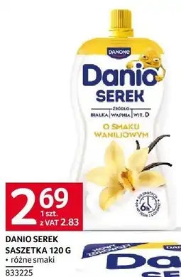 Selgros Jogurt Danio Serek saszetka waniliowy 120g oferta