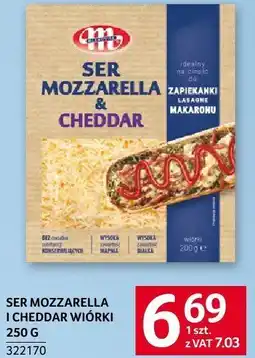 Selgros Ser Mozzarella i Cheddar wiórki 250g Mlekovita oferta