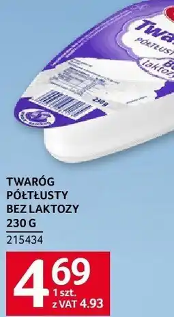 Selgros Twaróg półtłusty bez laktozy 230g Mlekovita oferta