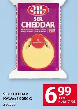 Selgros Ser Cheddar kawałek 250g Mlekovita oferta