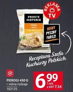 Selgros Pierogi 450g różne rodzaje Proste Historie oferta