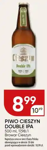 Chata Polska Piwo cieszyn double ipa browar cieszyn oferta