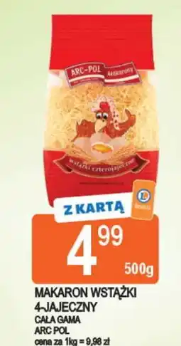 E.Leclerc Makaron 4-jajeczny wstążka cienka Arc-Pol Czaniec oferta