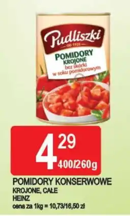 E.Leclerc Pomidory całe bez skórki w soku pomidorowym Pudliszki oferta