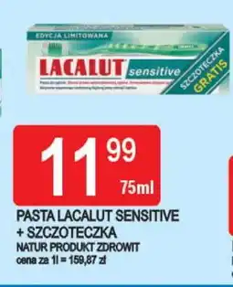 E.Leclerc Pasta do zębów + szczoteczka Lacalut Sensitive oferta