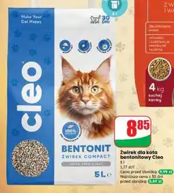 Dino żwirek dla kota bentonitowy Cleo 5 l oferta