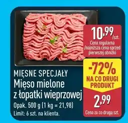 ALDI Mięso mielone z łopatki wieprzowej MIĘSNE SPECJAŁY oferta