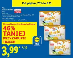 Lidl Masło Pilos Masło ekstra 83% oferta
