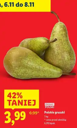 Lidl Gruszki polskie Lidl oferta