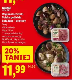 Lidl Gęś biała kołudzka - podroby Regionalne Szlaki Polska oferta