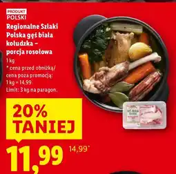 Lidl Gęś biała kołudzka - porcja rosołowa Regionalne Szlaki Polska oferta