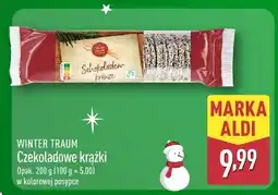 ALDI Czekoladowe krążki w kolorowej posypce WINTER TRAUM oferta
