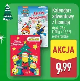 ALDI Kalendarz adwentowy z licencją różne rodzaje Aldi oferta