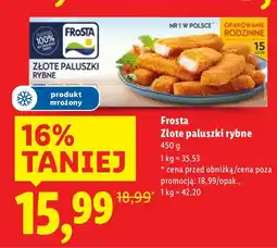 Lidl Paluszki rybne Frosta Złote paluszki rybne oferta