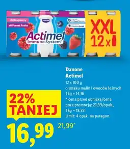Lidl Jogurt Danone Actimel oferta