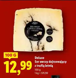 Lidl Ser owczy dojrzewający z truflą letnią Deluxe oferta