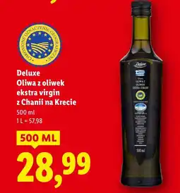 Lidl Oliwa z oliwek ekstra virgin z Chanii na Krecie Deluxe oferta