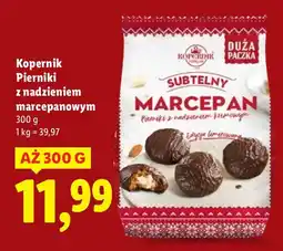Lidl Pierniki z nadzieniem marcepanowym Kopernik Subtelny Marcepan oferta