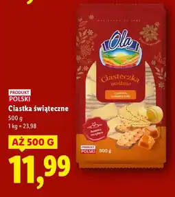 Lidl Ciastka świąteczne maślane Ola oferta